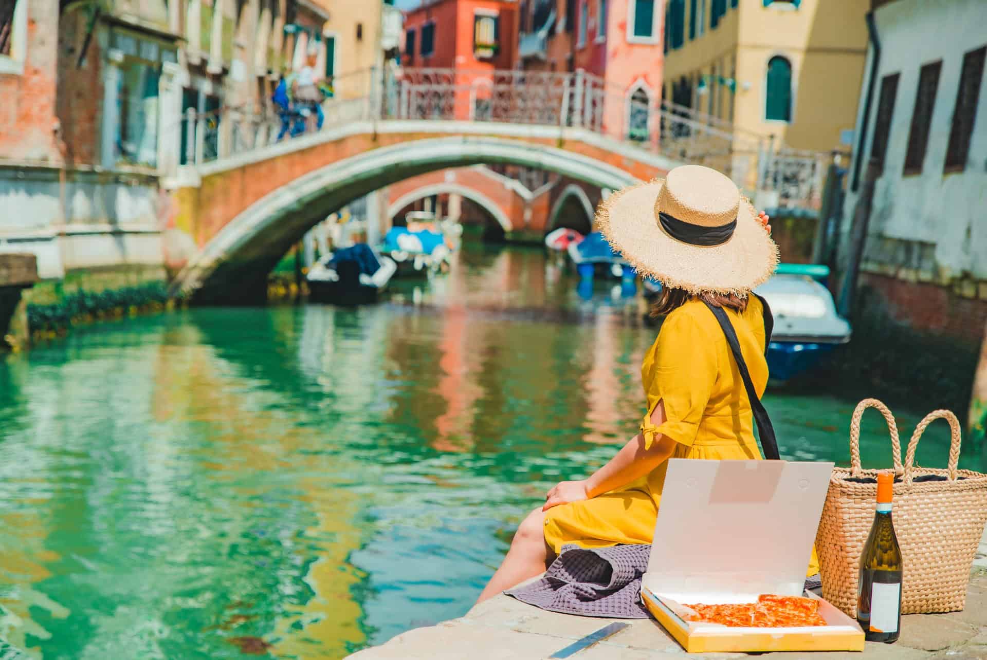pizza à emporter ou manger a venise